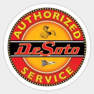 Desoto Cars USA service Sticker